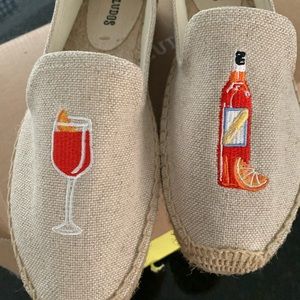 About Soludos Spritz Smoking Espadrille Loafer Size 7